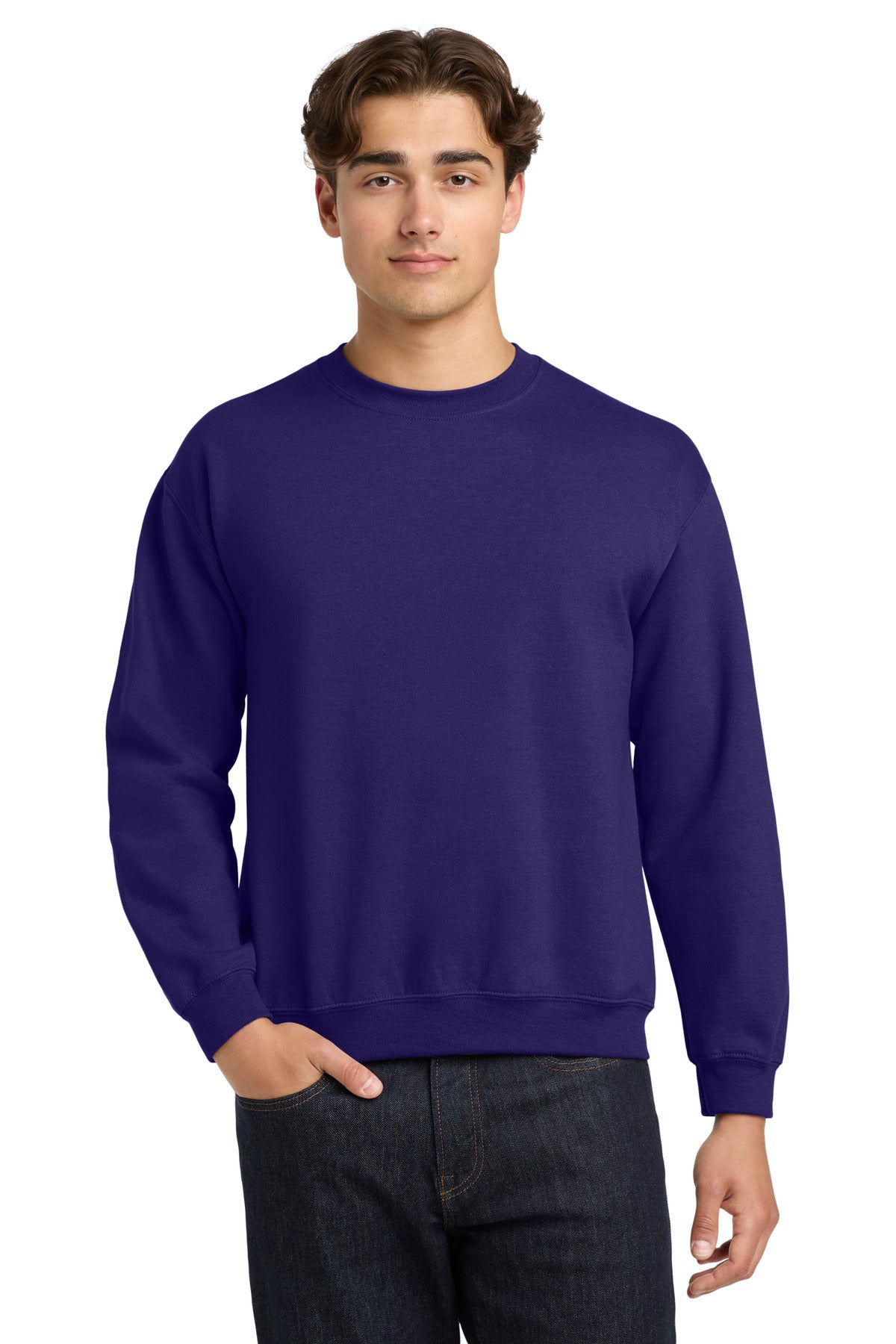 Gildan Heavy Blend Crewneck Sweatshirt.  18000 - Purple