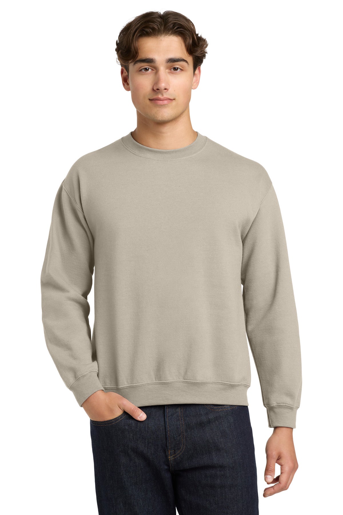 Gildan Heavy Blend Crewneck Sweatshirt.  18000 - Sand