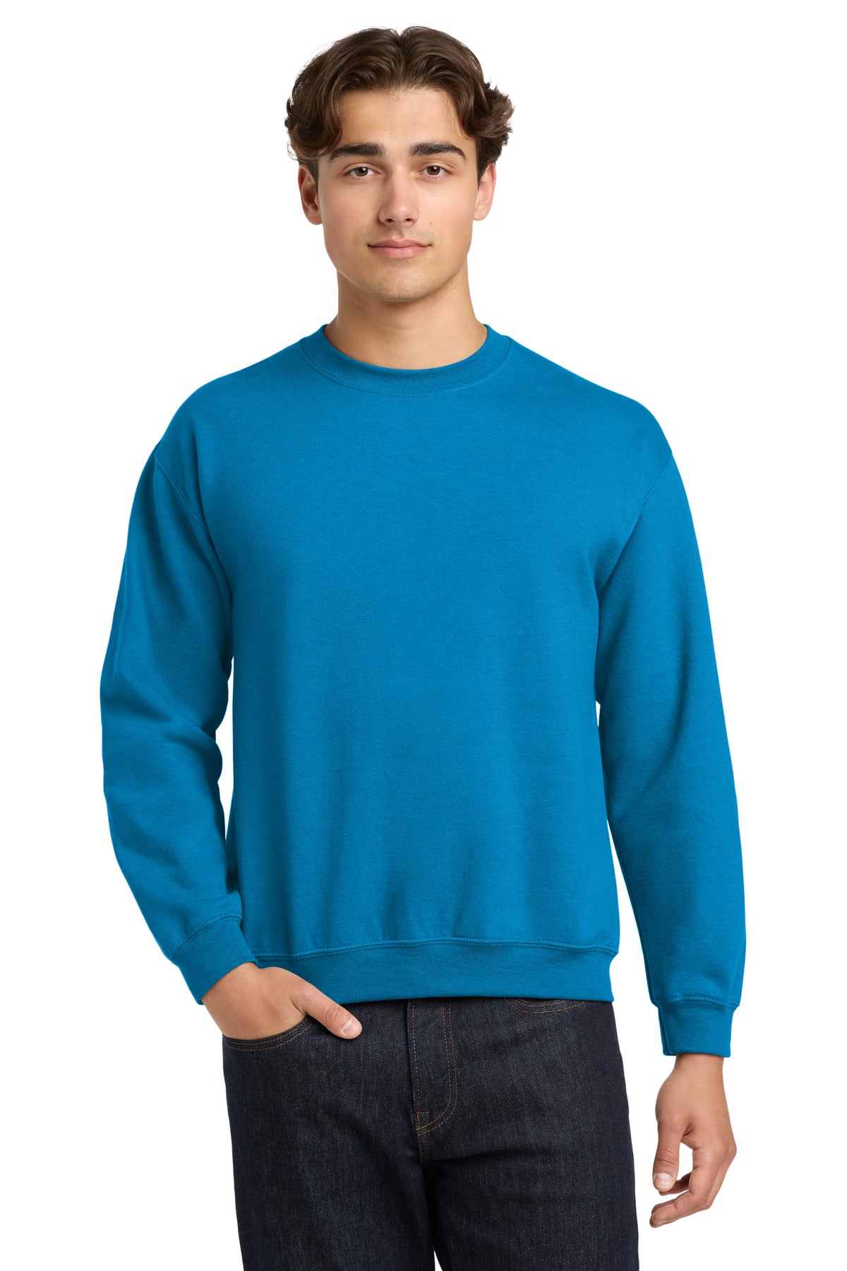 Gildan Heavy Blend Crewneck Sweatshirt.  18000 - Sapphire