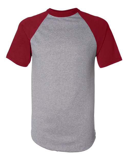 Augusta Sportswear 423 - Athletic Heather/ Red