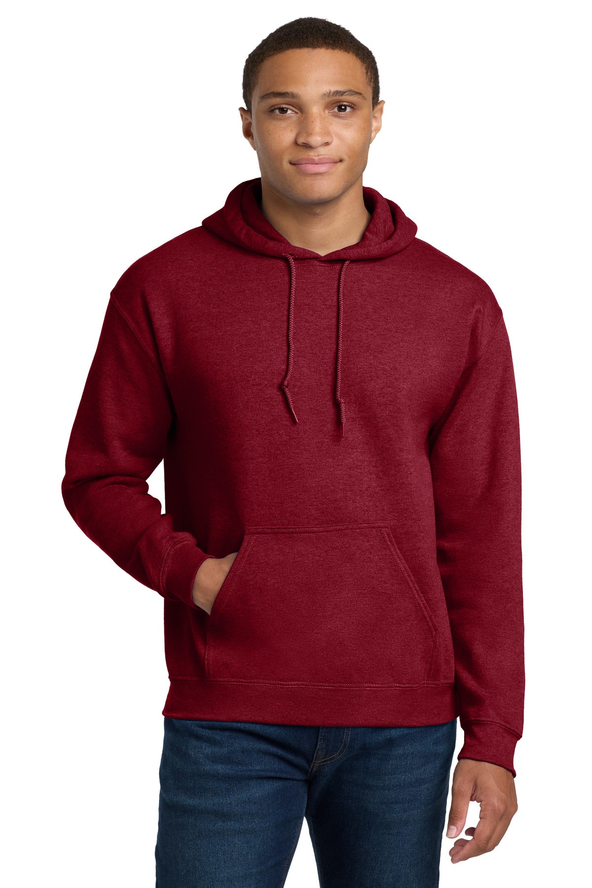 Gildan - Heavy Blend Hooded Sweatshirt.  18500 - Antique Cherry Red