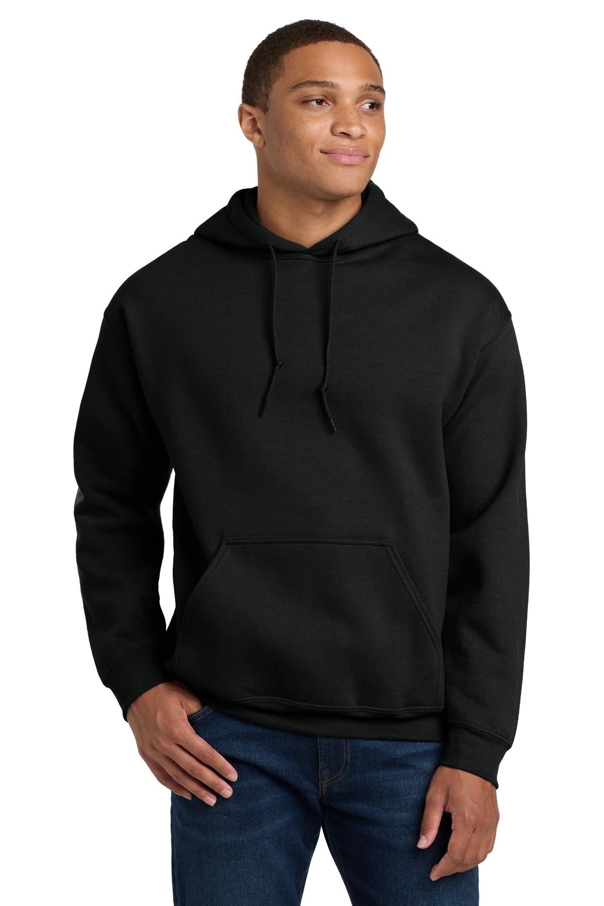 Gildan - Heavy Blend Hooded Sweatshirt.  18500 - Black