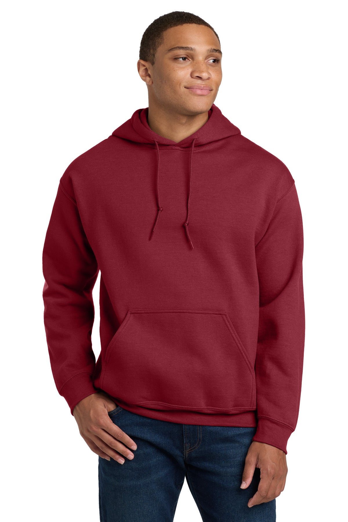 Gildan - Heavy Blend Hooded Sweatshirt.  18500 - Cardinal Red
