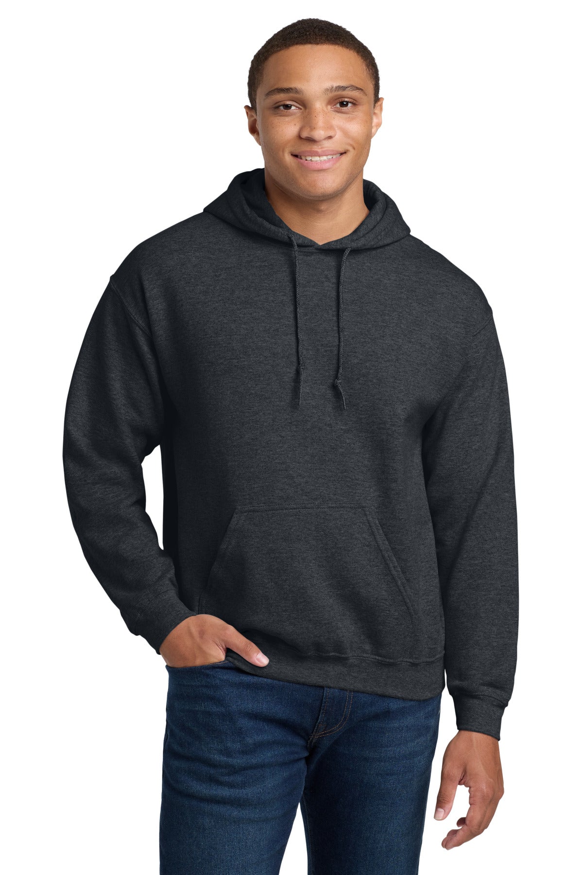Gildan - Heavy Blend Hooded Sweatshirt.  18500 - Dark Heather