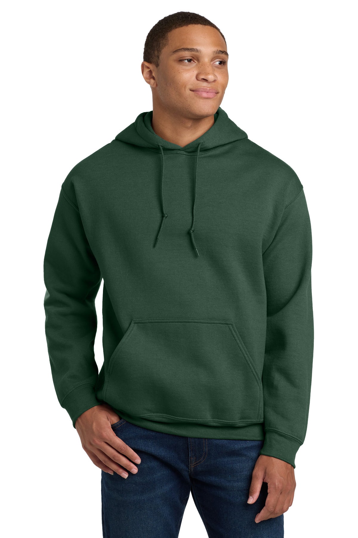 Gildan - Heavy Blend Hooded Sweatshirt.  18500 - Fan Dark Green