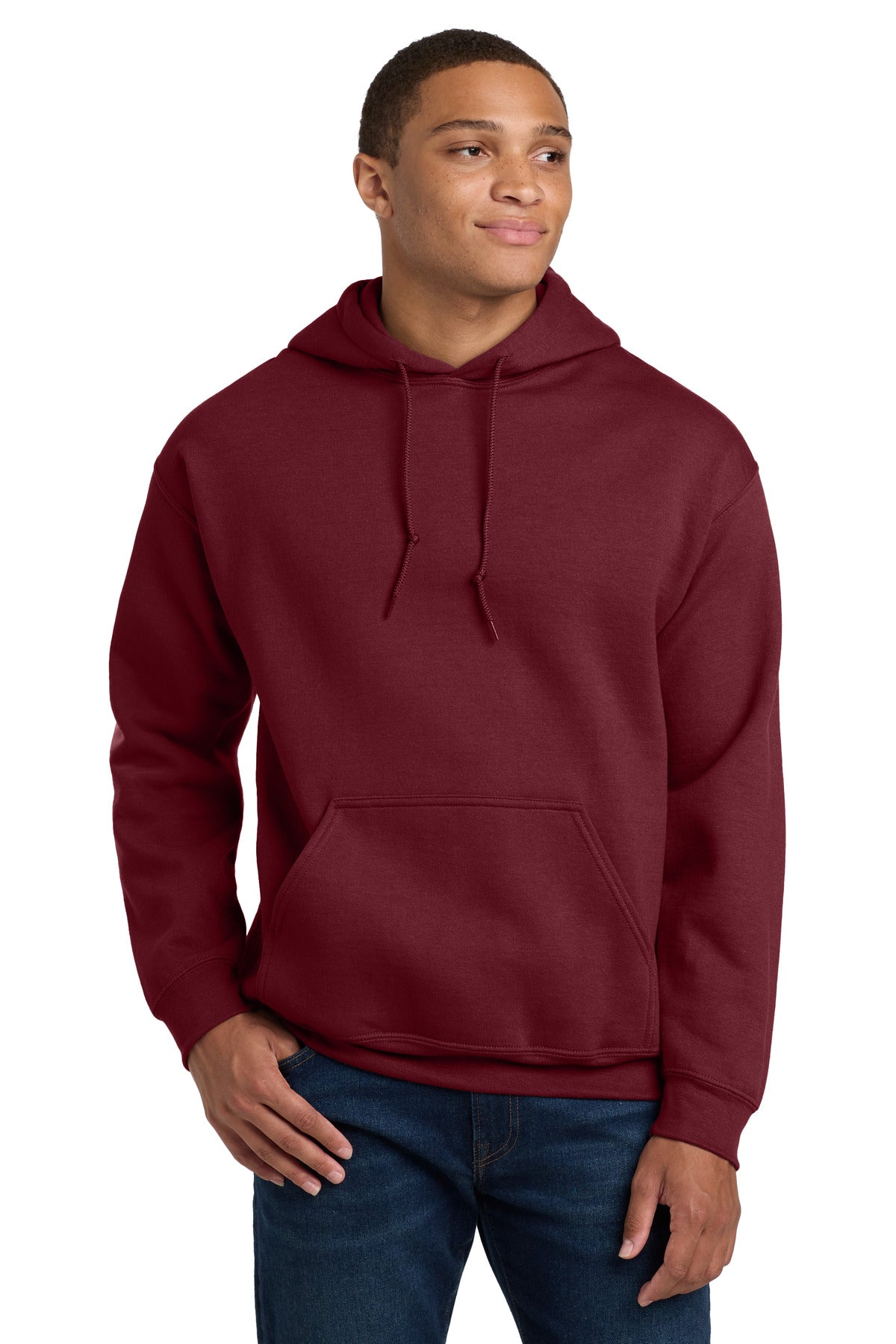 Gildan - Heavy Blend Hooded Sweatshirt.  18500 - Garnet