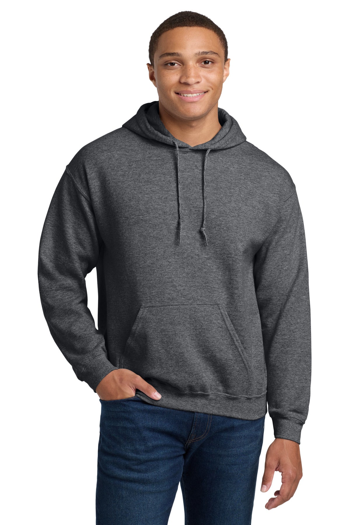 Gildan - Heavy Blend Hooded Sweatshirt.  18500 - Graphite Heather