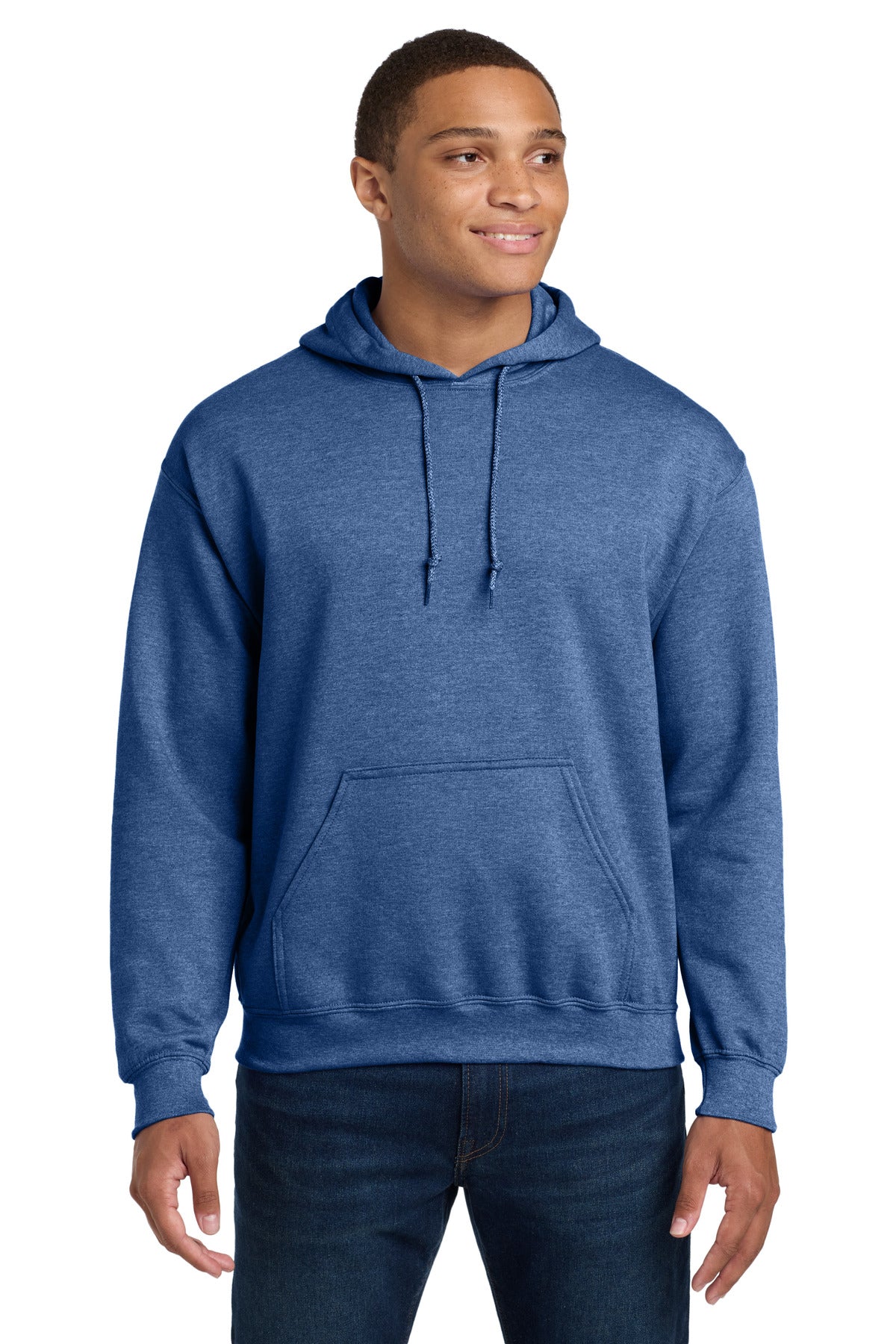Gildan - Heavy Blend Hooded Sweatshirt.  18500 - Heather Deep Royal