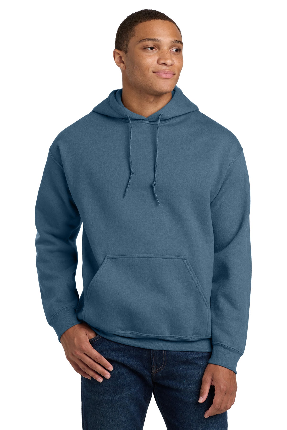 Gildan - Heavy Blend Hooded Sweatshirt.  18500 - Indigo Blue