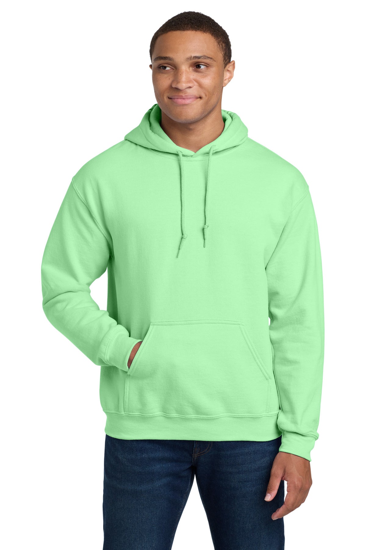 Gildan - Heavy Blend Hooded Sweatshirt.  18500 - Mint Green
