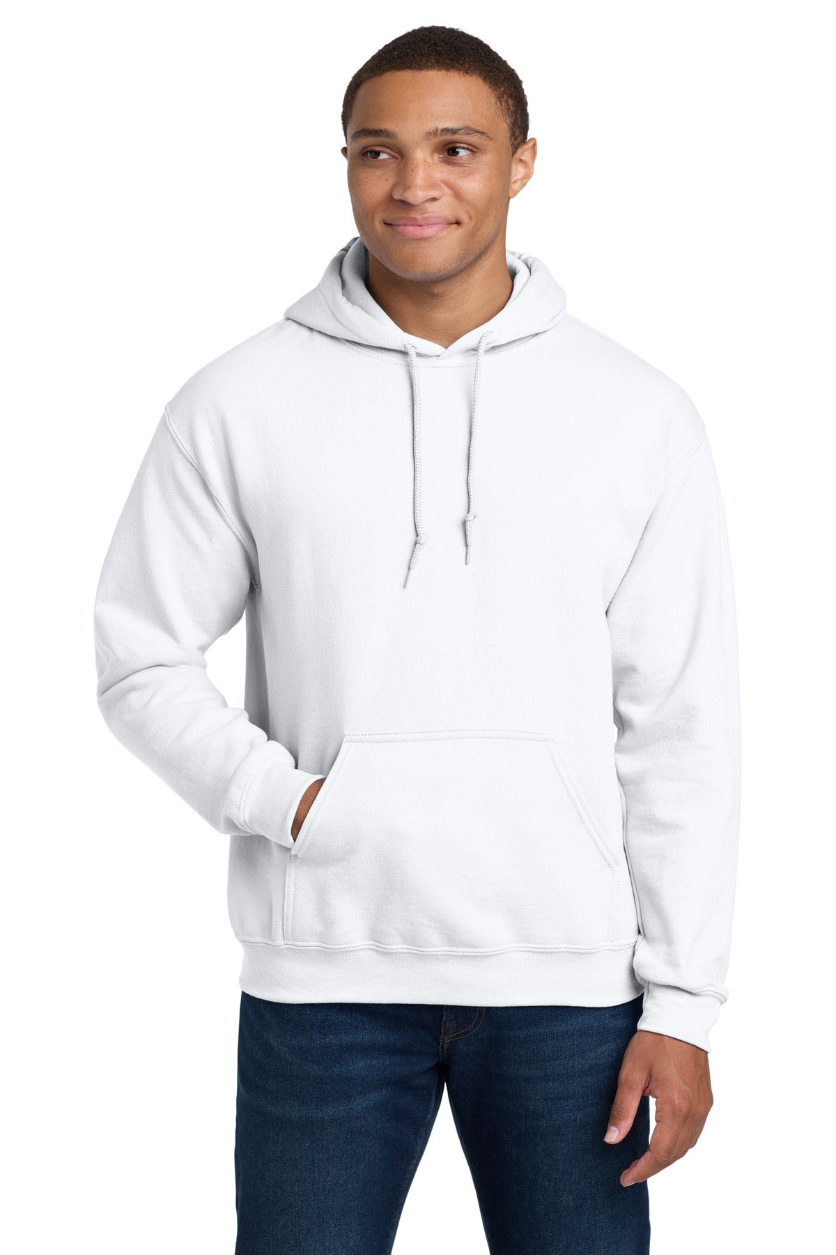Gildan - Heavy Blend Hooded Sweatshirt.  18500 - White