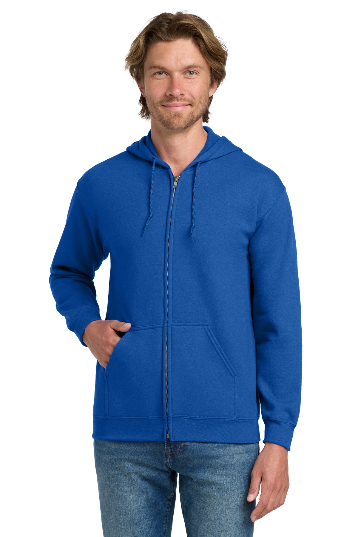 Gildan - Heavy Blend Full-Zip Hooded Sweatshirt. 18600 - Royal