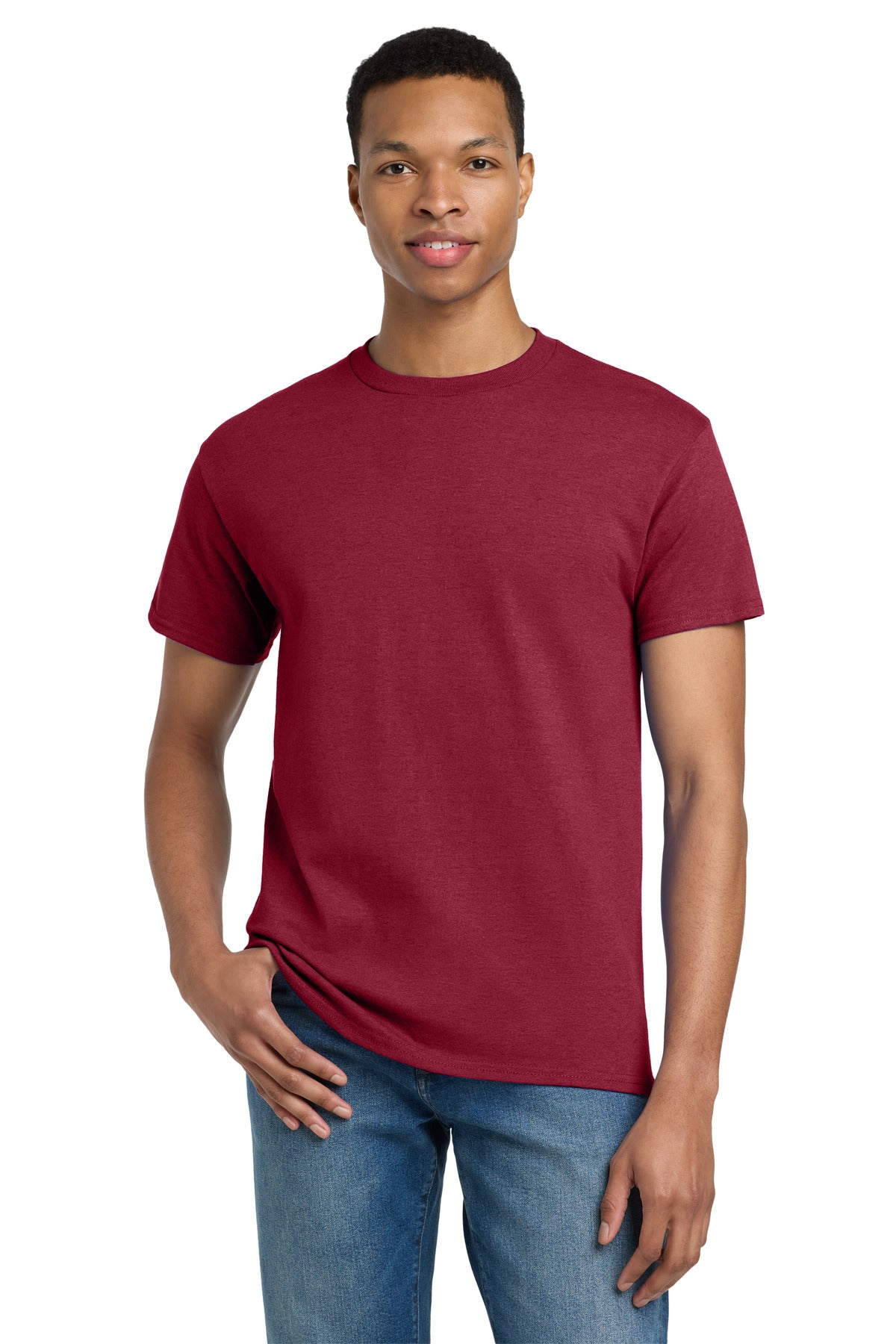 Gildan - Ultra Cotton 100% US Cotton T-Shirt.  2000 - Antique Cherry Red