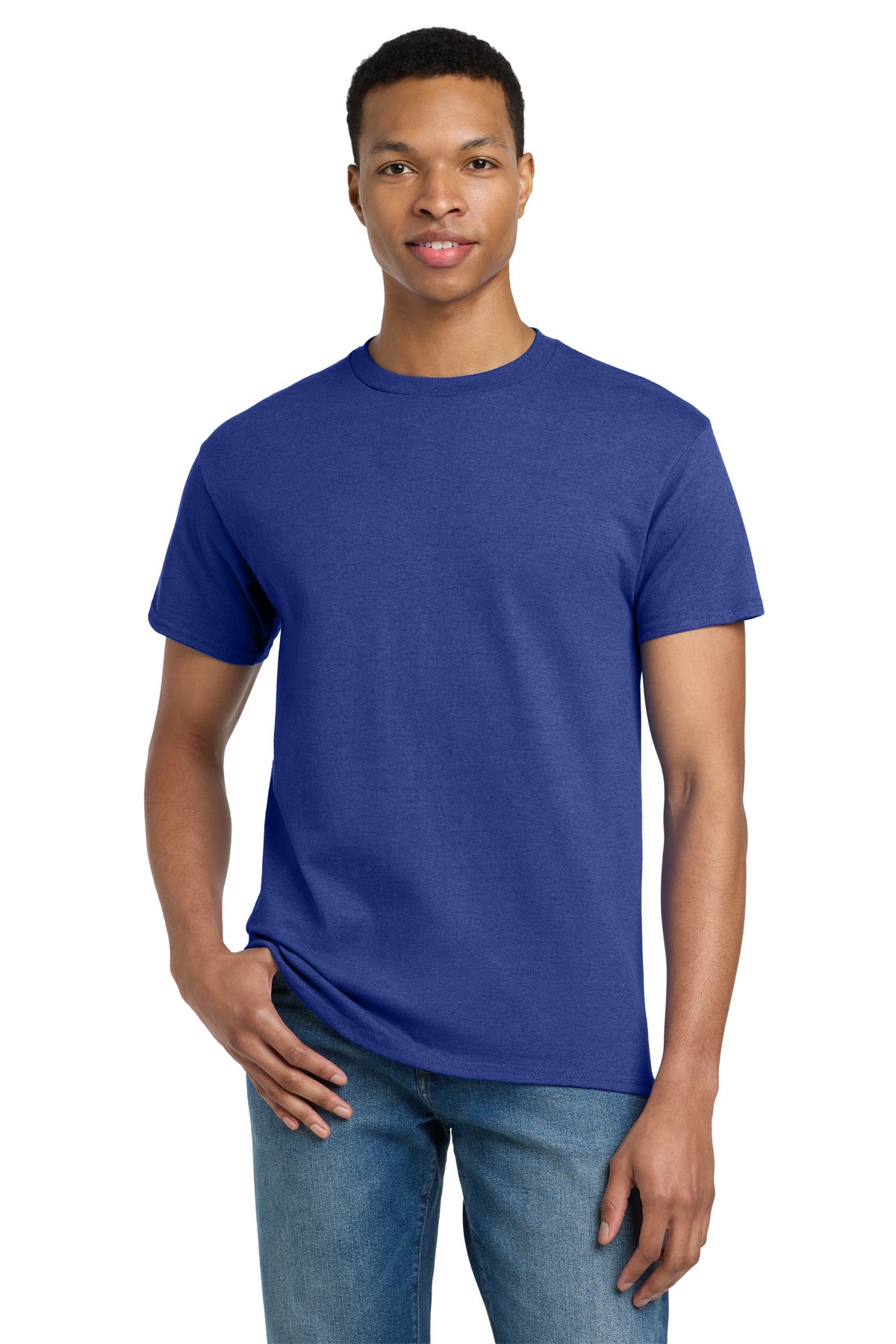 Gildan - Ultra Cotton 100% US Cotton T-Shirt.  2000 - Antique Royal