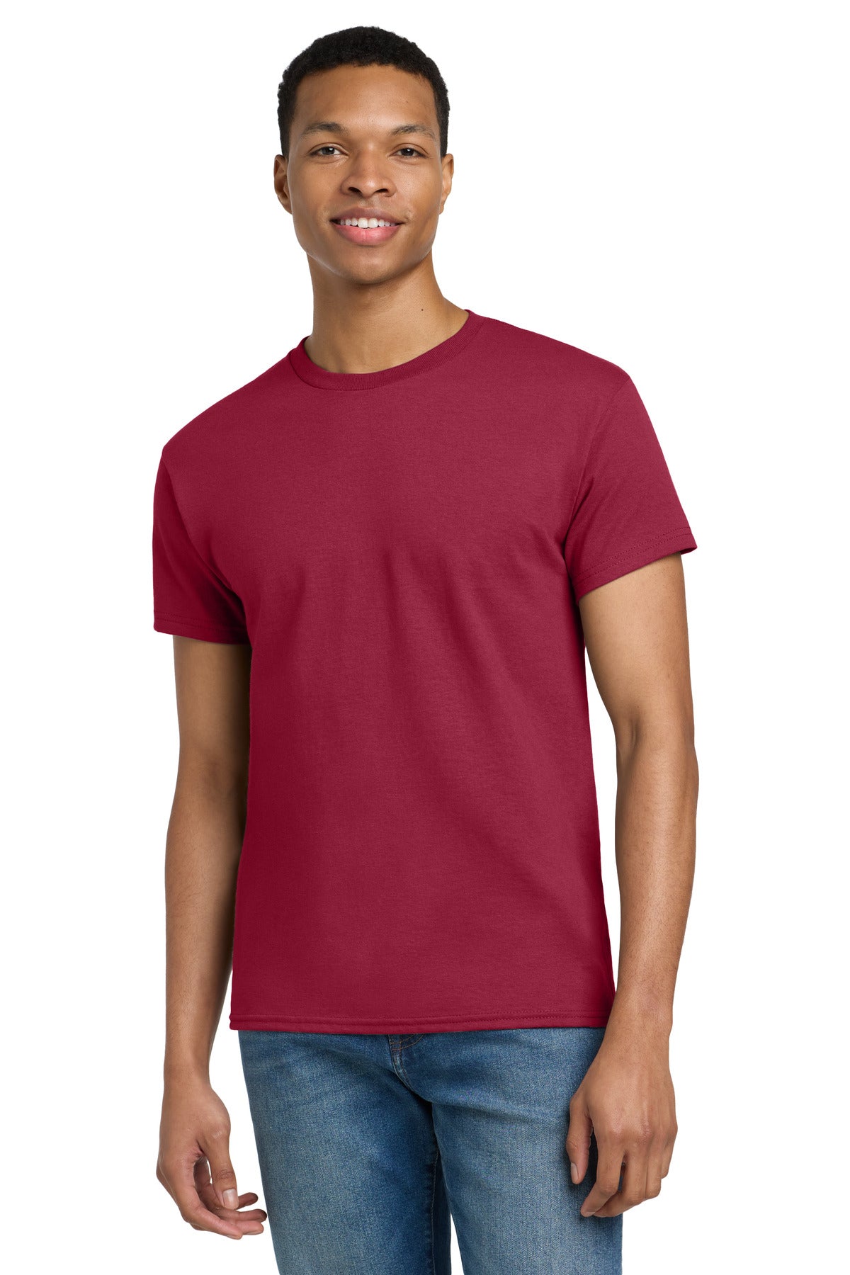 Gildan - Ultra Cotton 100% US Cotton T-Shirt.  2000 - Cardinal Red