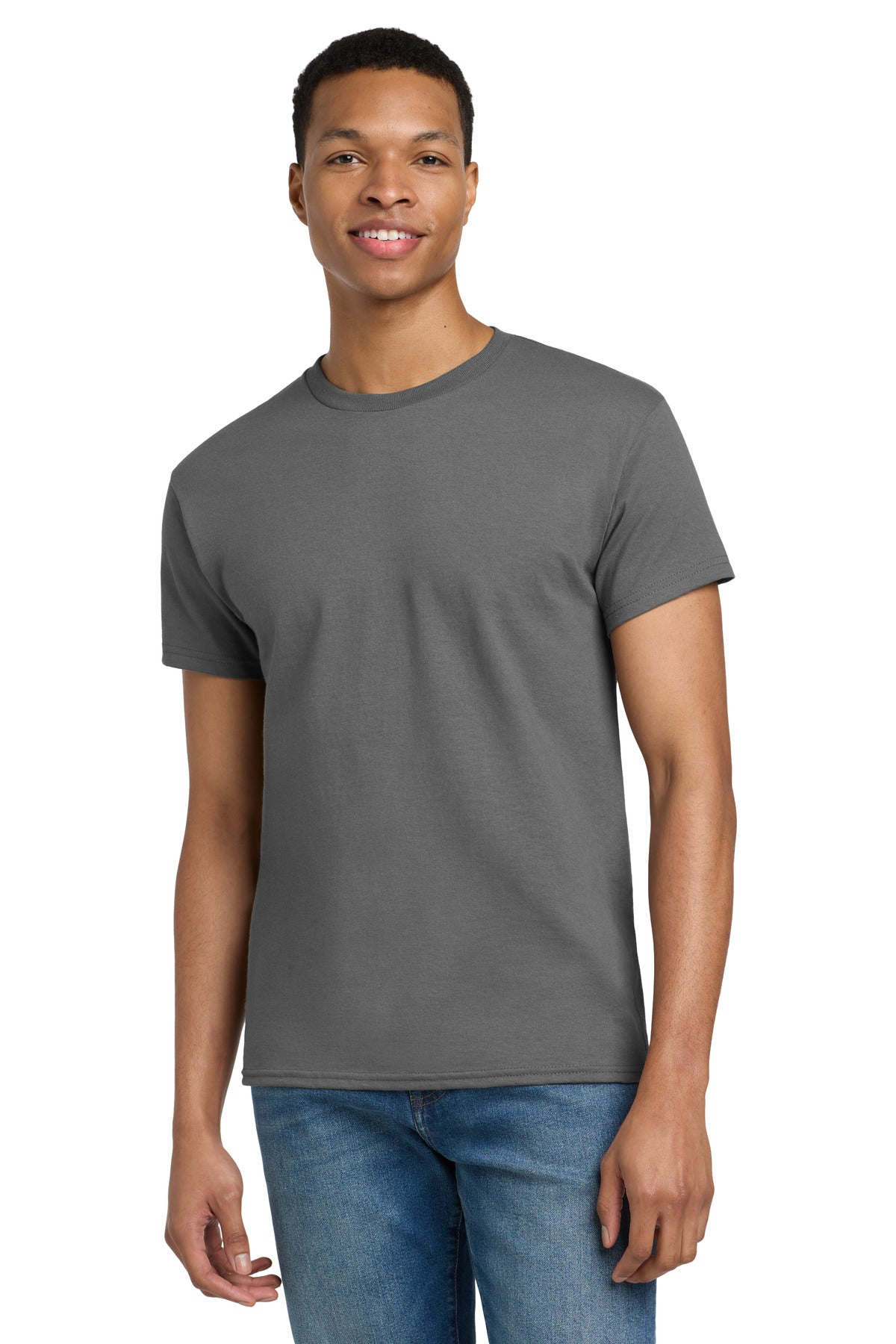 Gildan - Ultra Cotton 100% US Cotton T-Shirt.  2000 - Charcoal
