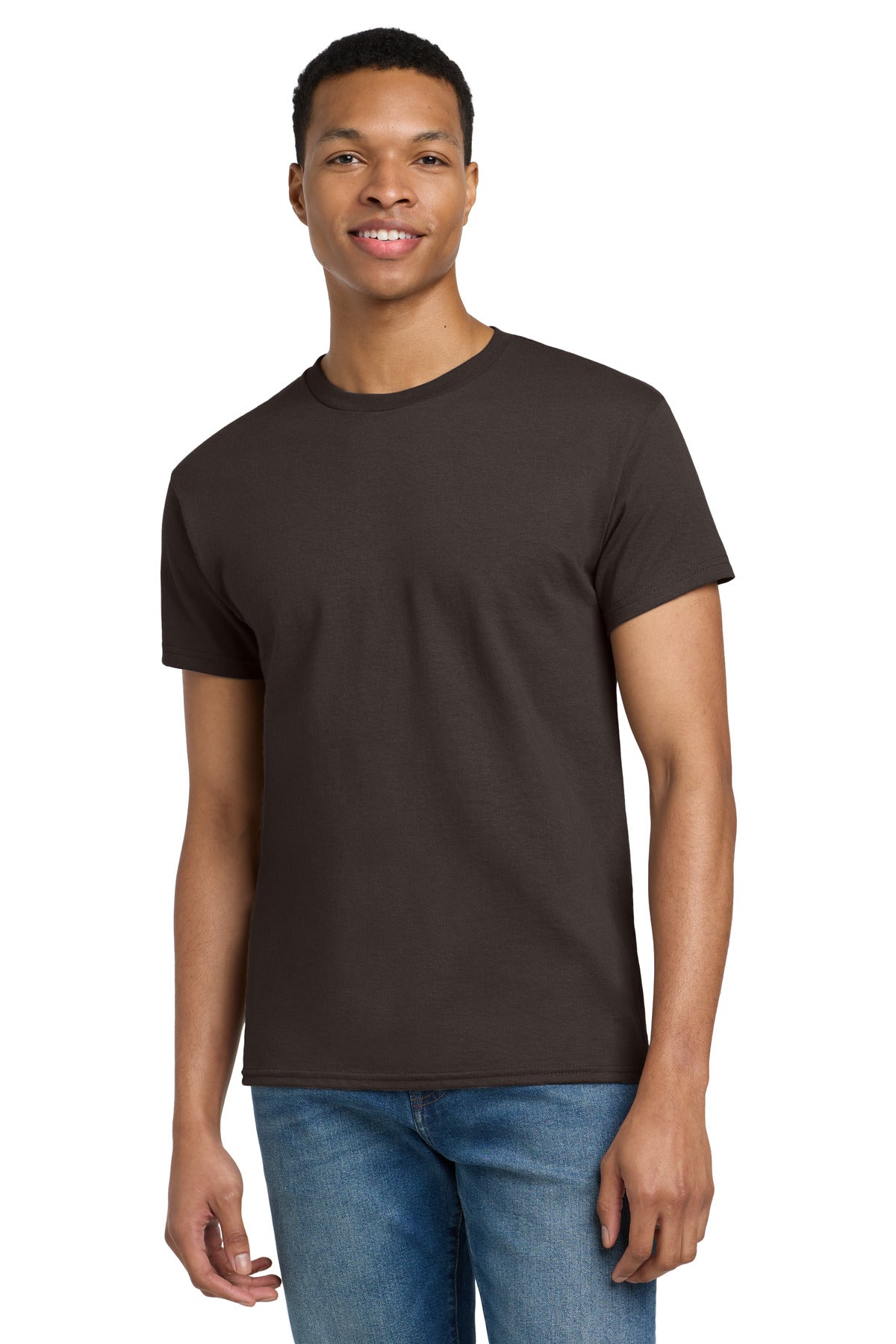Gildan - Ultra Cotton 100% US Cotton T-Shirt.  2000 - Dark Chocolate