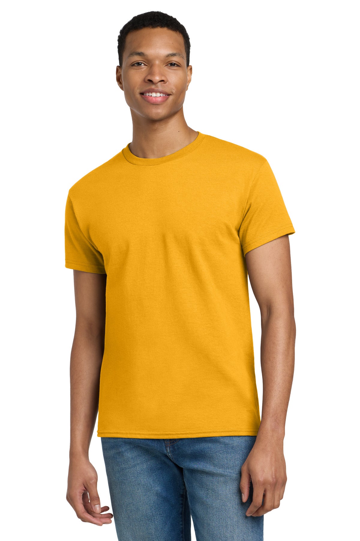 Gildan - Ultra Cotton 100% US Cotton T-Shirt.  2000 - Gold