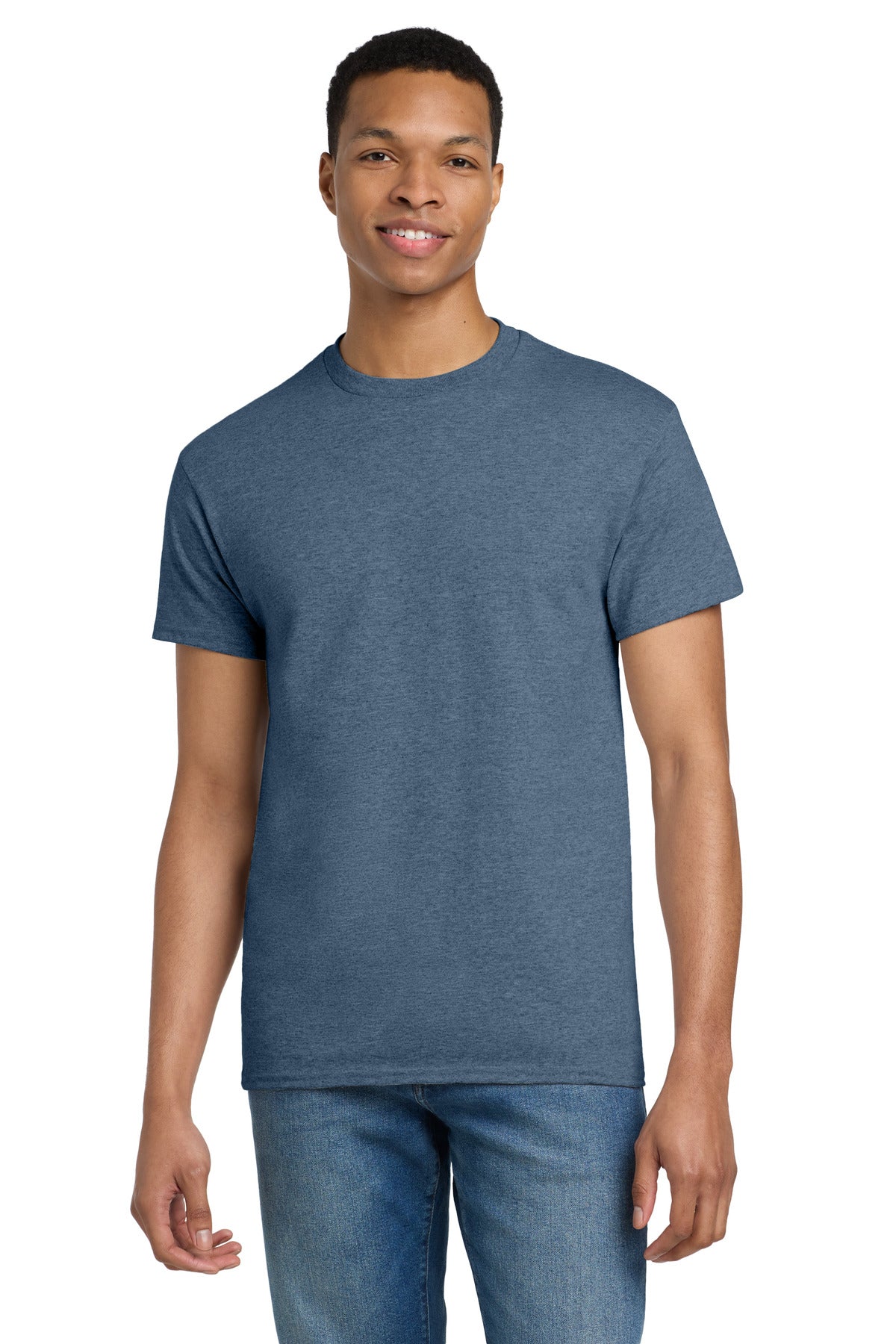 Gildan - Ultra Cotton 100% US Cotton T-Shirt.  2000 - Heathered Indigo