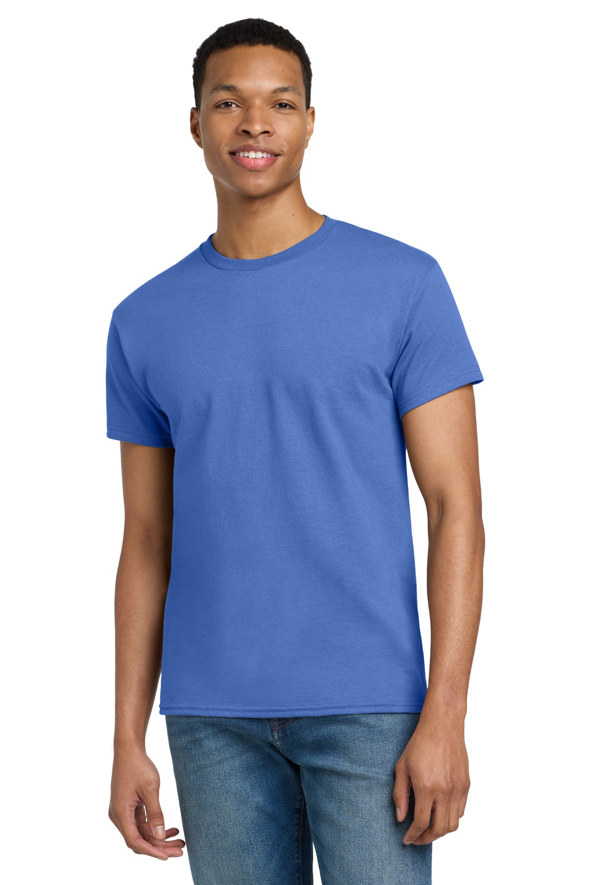 Gildan - Ultra Cotton 100% US Cotton T-Shirt.  2000 - Iris