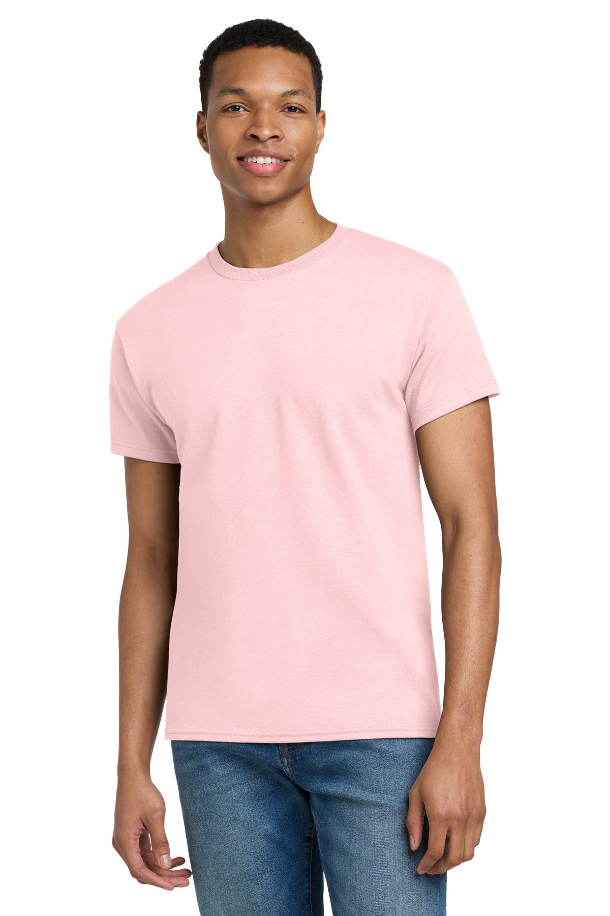 Gildan - Ultra Cotton 100% US Cotton T-Shirt.  2000 - Light Pink