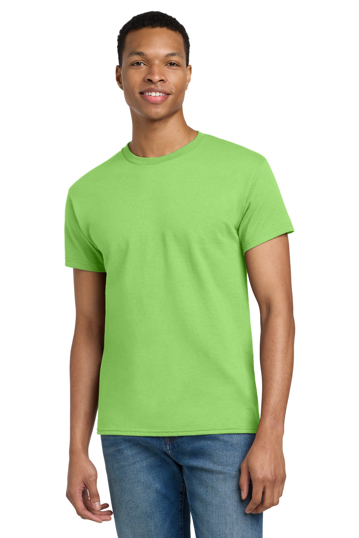 Gildan - Ultra Cotton 100% US Cotton T-Shirt.  2000 - Lime