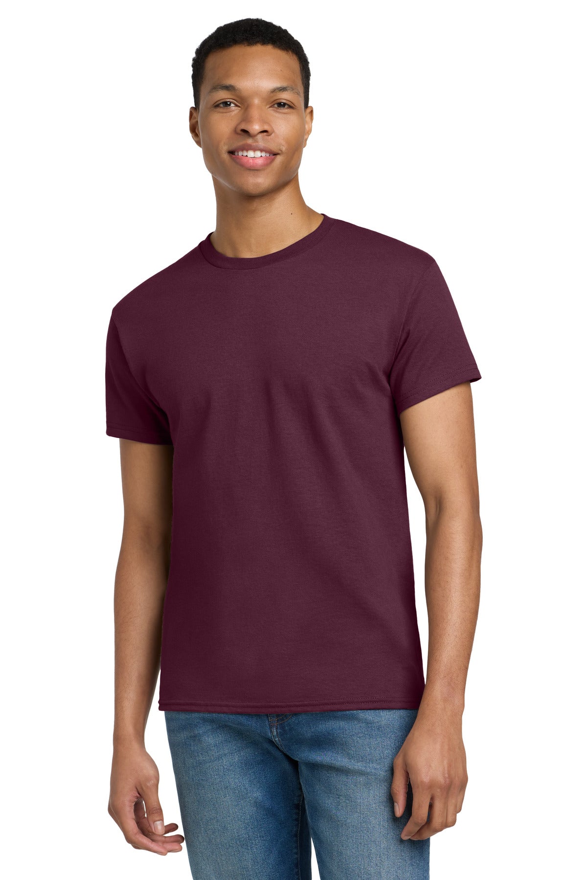 Gildan - Ultra Cotton 100% US Cotton T-Shirt.  2000 - Maroon