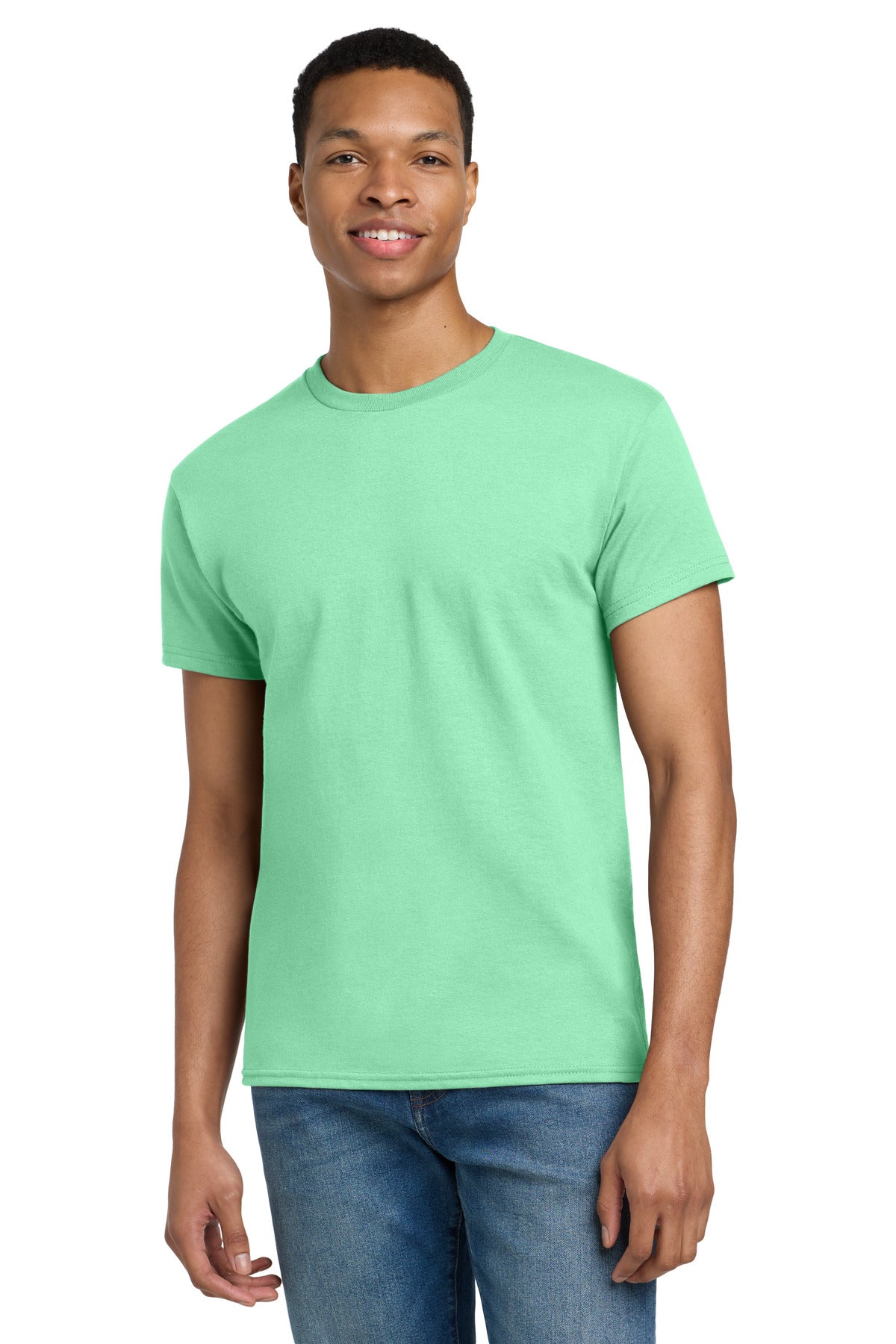 Gildan - Ultra Cotton 100% US Cotton T-Shirt.  2000 - Mint Green