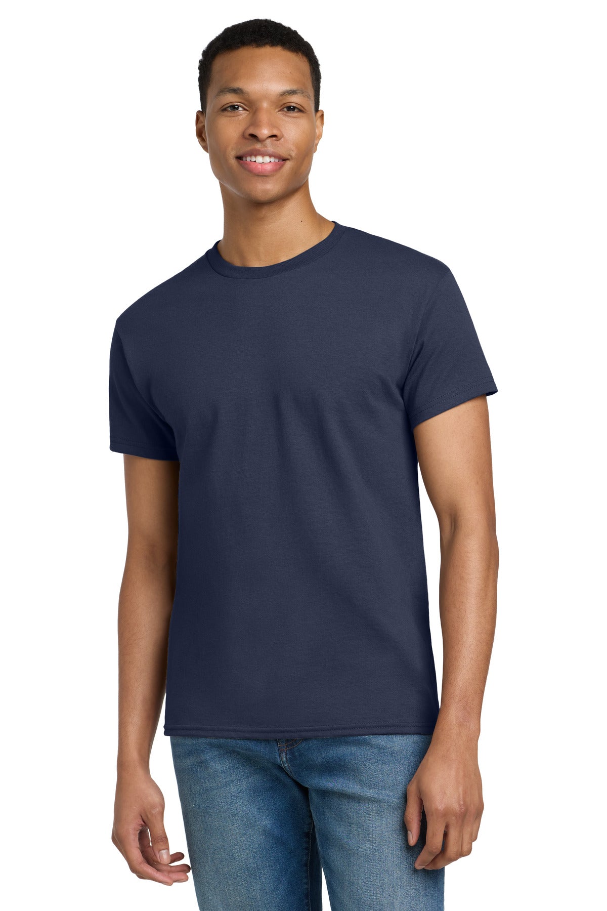 Gildan - Ultra Cotton 100% US Cotton T-Shirt.  2000 - Navy