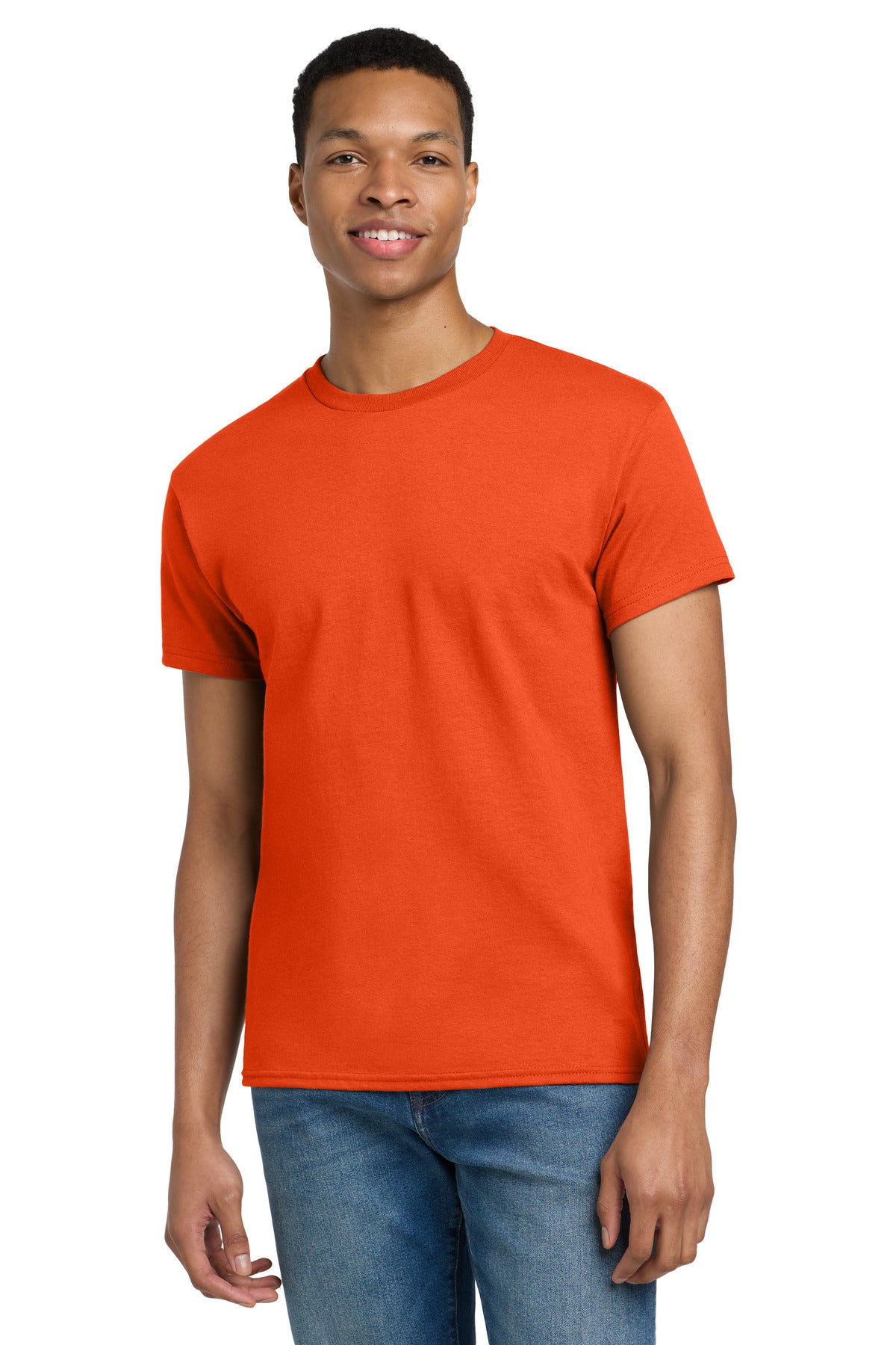 Gildan - Ultra Cotton 100% US Cotton T-Shirt.  2000 - Orange