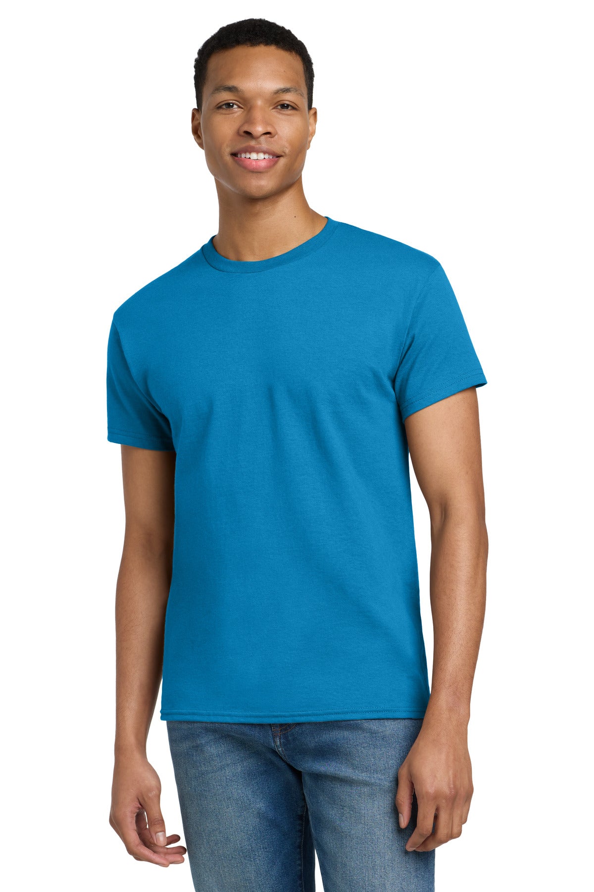 Gildan - Ultra Cotton 100% US Cotton T-Shirt.  2000 - Sapphire
