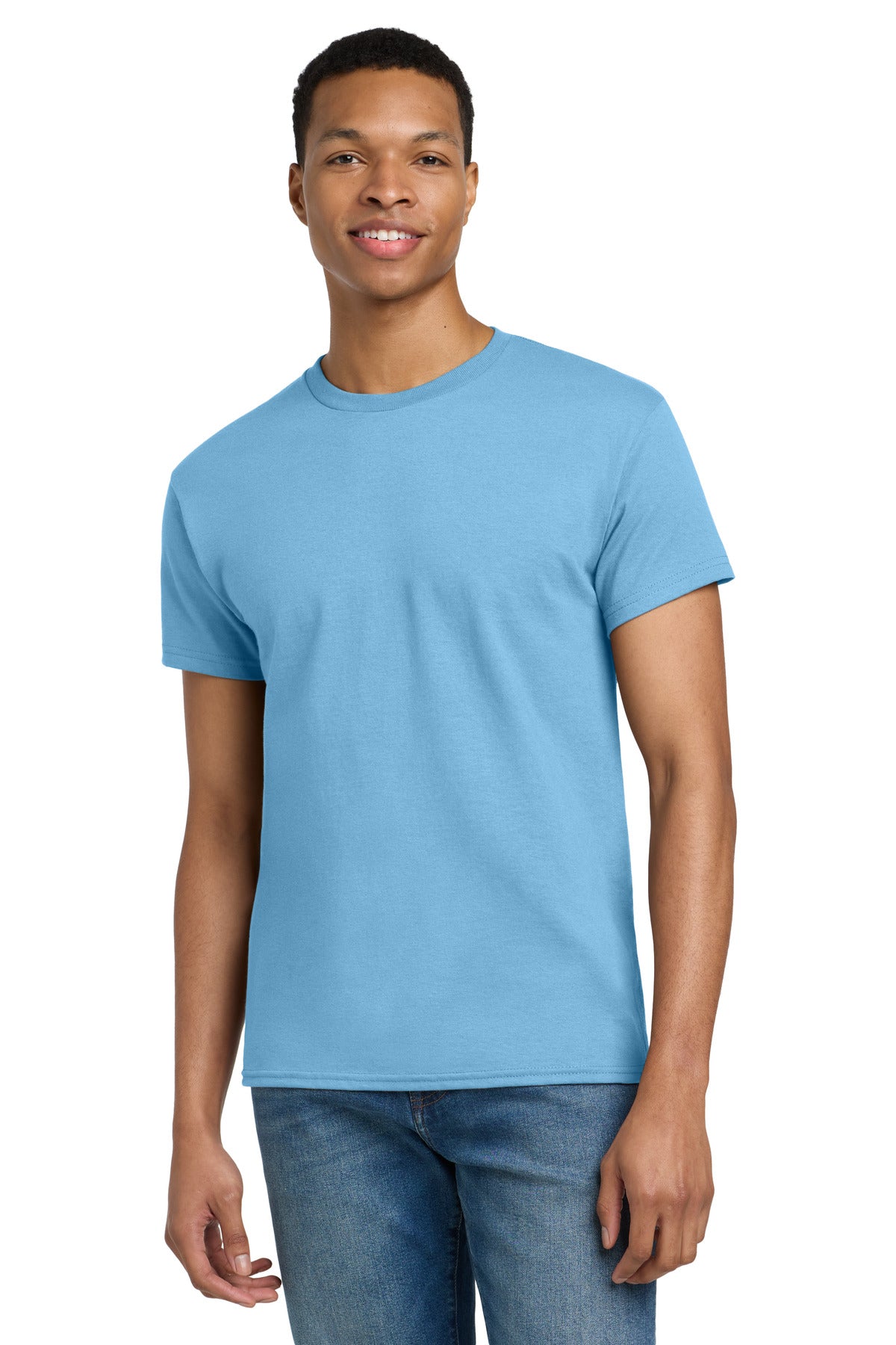 Gildan - Ultra Cotton 100% US Cotton T-Shirt.  2000 - Sky