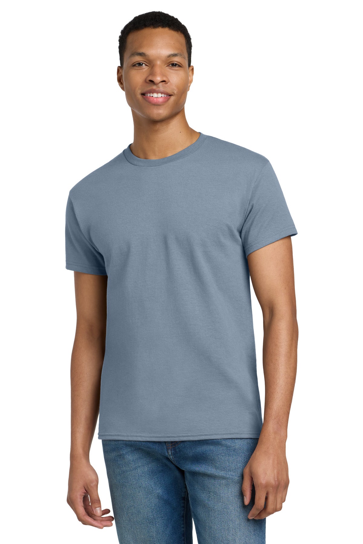 Gildan - Ultra Cotton 100% US Cotton T-Shirt.  2000 - Stone Blue
