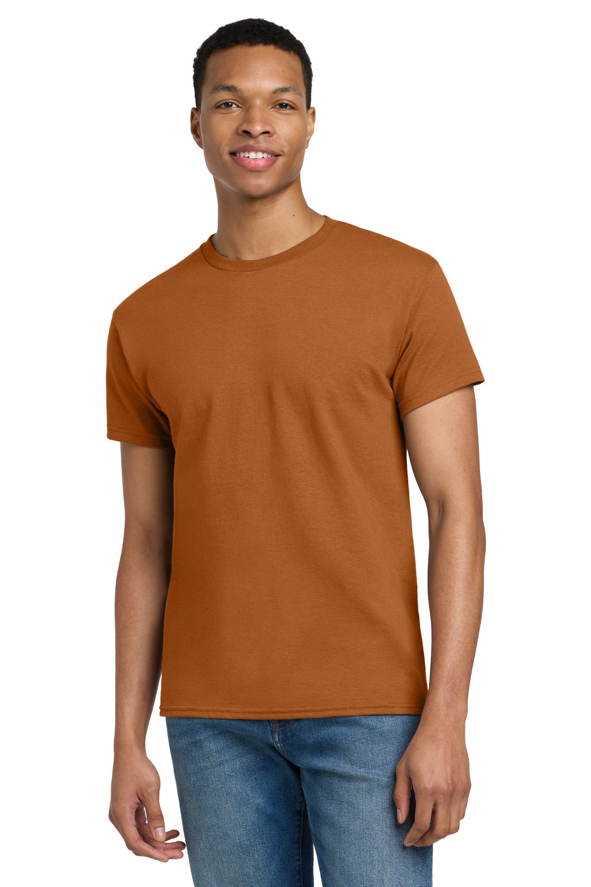 Gildan - Ultra Cotton 100% US Cotton T-Shirt.  2000 - Texas Orange