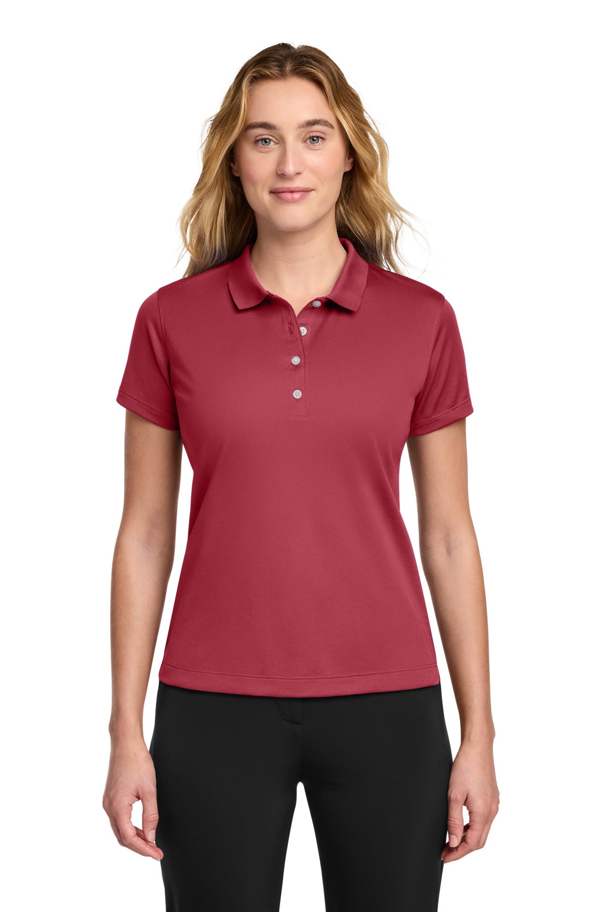 Nike Women's Tech Basic Dri-FIT Polo.  203697 - Pro Red
