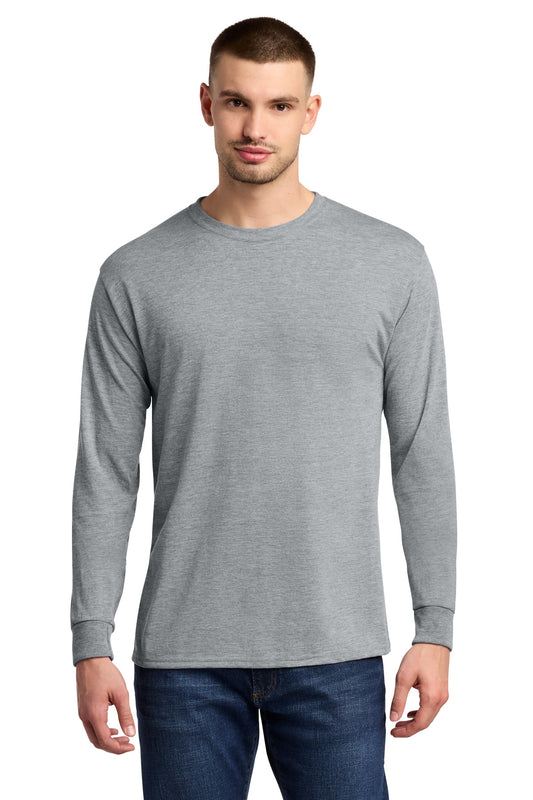 Jerzees Dri-Power 100% Polyester Long Sleeve T-Shirt 21LS - Athletic Heather