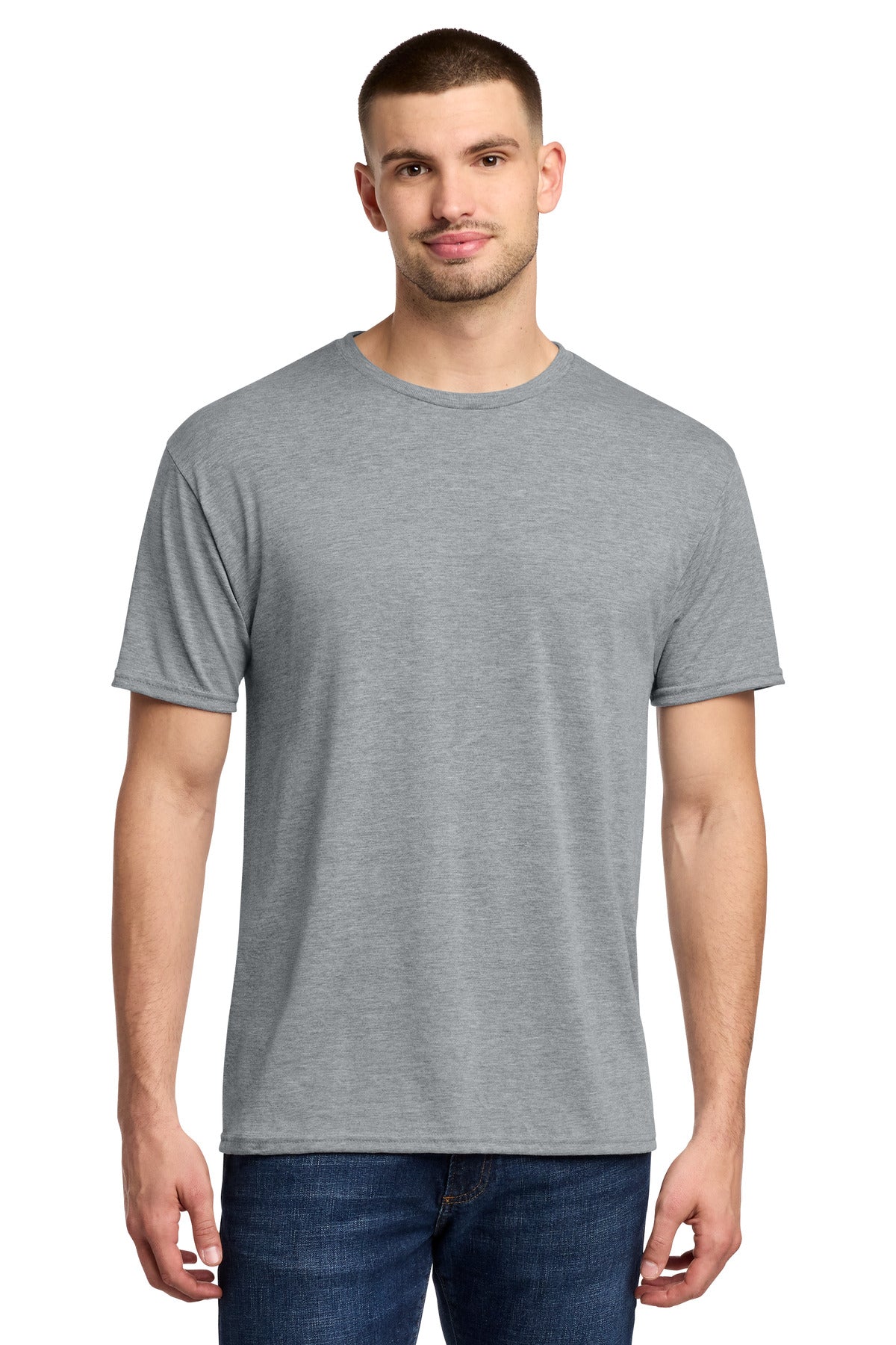 Jerzees Dri-Power 100% Polyester T-Shirt. 21M - Athletic Heather