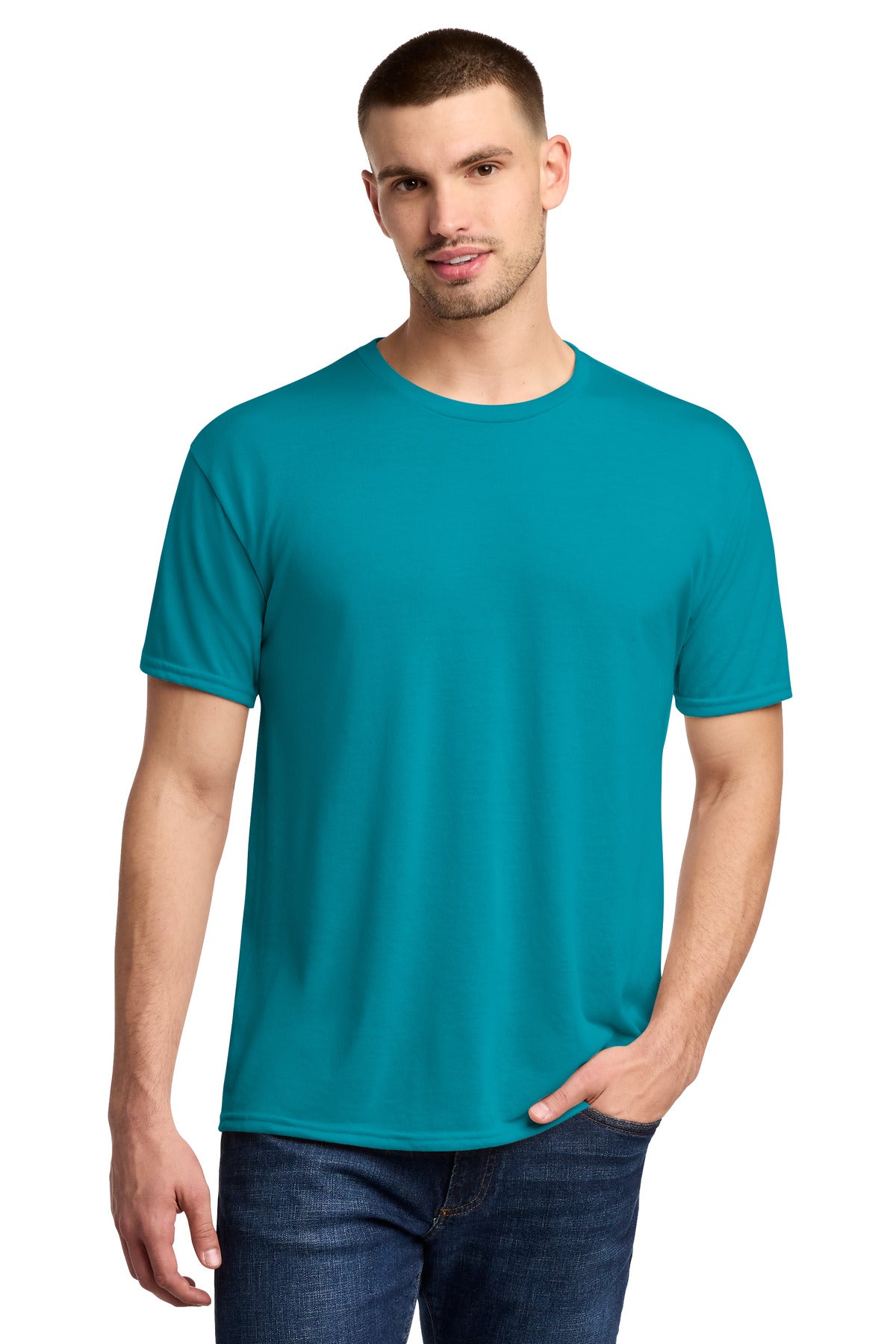 Jerzees Dri-Power 100% Polyester T-Shirt. 21M - California Blue