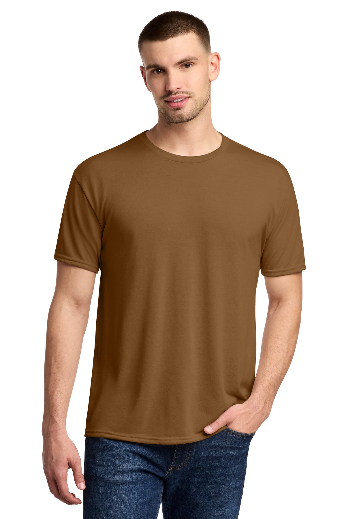 Jerzees Dri-Power 100% Polyester T-Shirt. 21M - Golden Pecan
