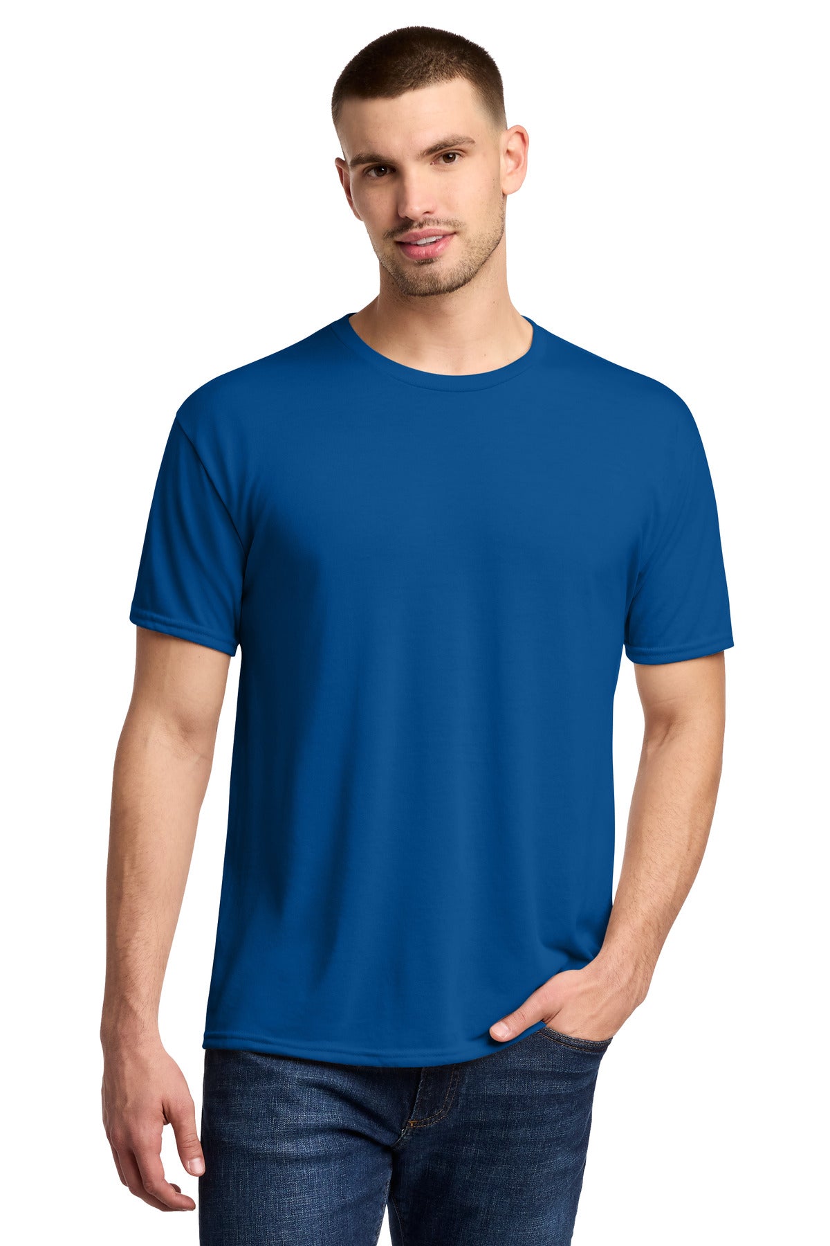 Jerzees Dri-Power 100% Polyester T-Shirt. 21M - Royal