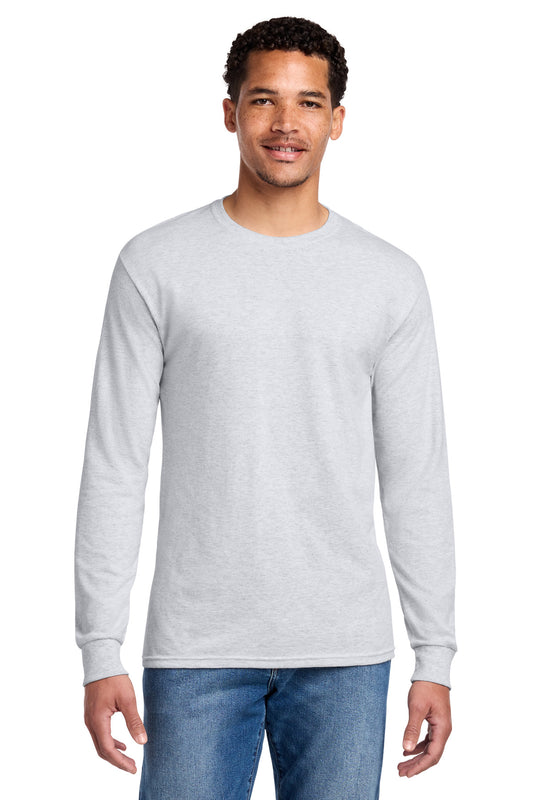 Jerzees - Dri-Power 50/50 Cotton/Poly Long Sleeve T-Shirt.  29LS - Ash