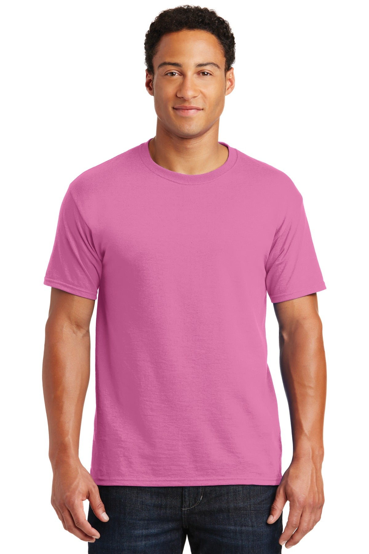 Jerzees -  Dri-Power 50/50 Cotton/Poly T-Shirt.  29M - Azalea