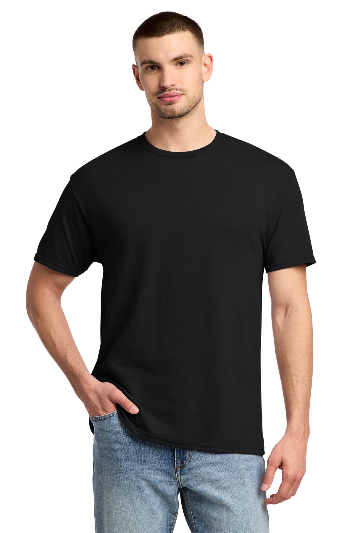 Jerzees -  Dri-Power 50/50 Cotton/Poly T-Shirt.  29M - Black