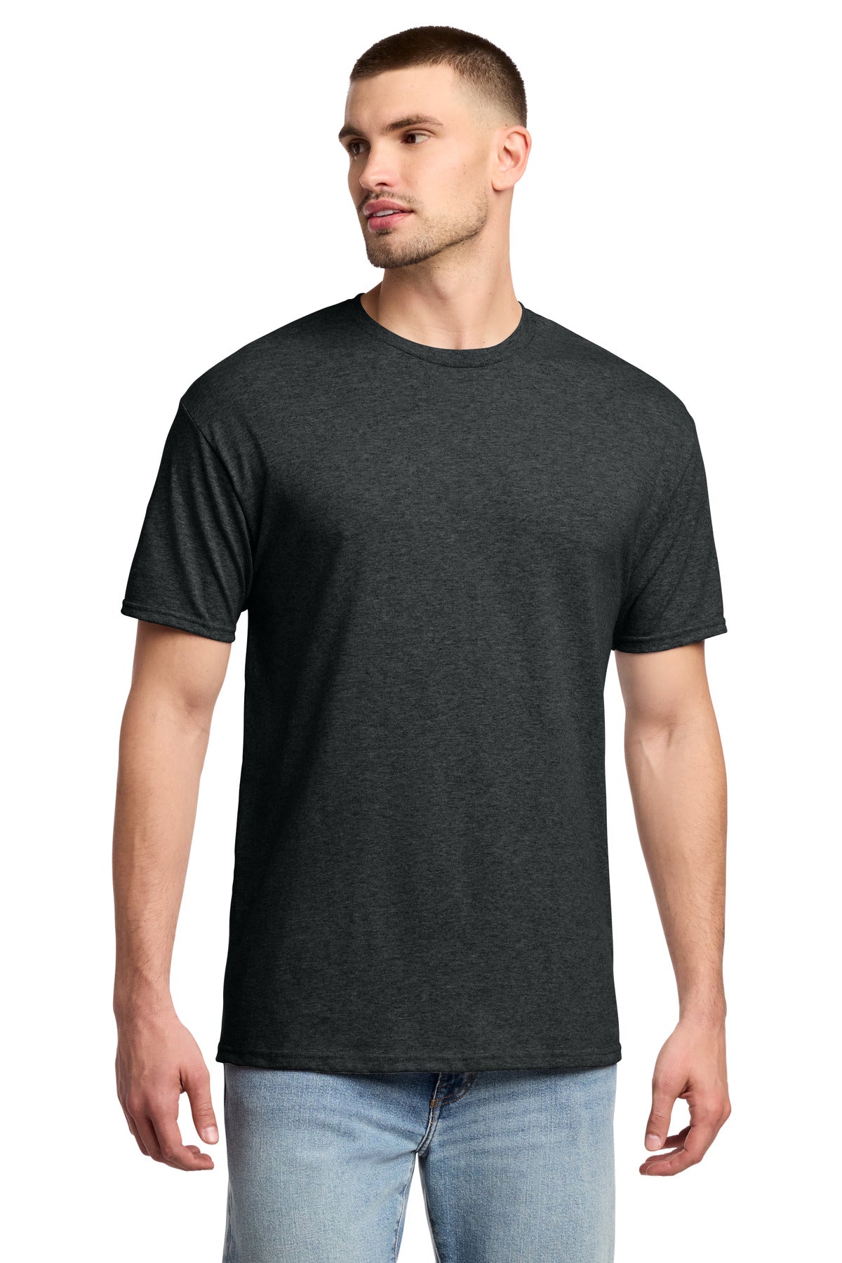 Jerzees -  Dri-Power 50/50 Cotton/Poly T-Shirt.  29M - Black Heather