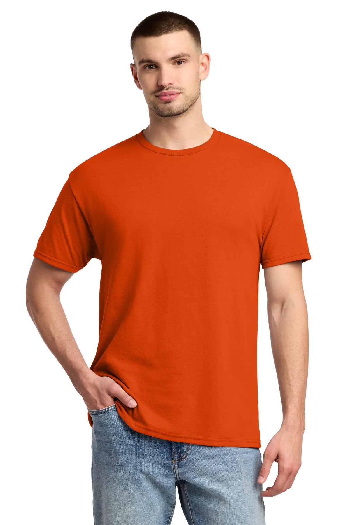Jerzees -  Dri-Power 50/50 Cotton/Poly T-Shirt.  29M - Burnt Orange