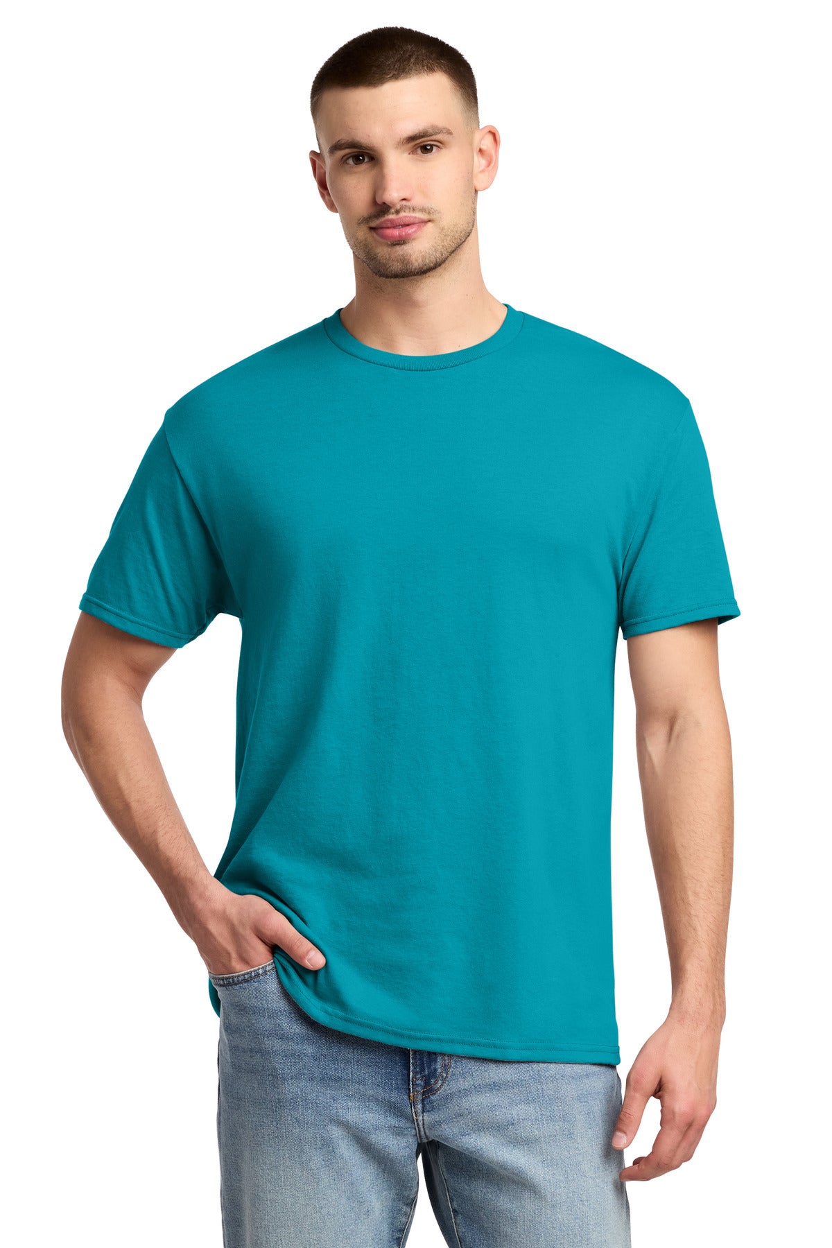 Jerzees -  Dri-Power 50/50 Cotton/Poly T-Shirt.  29M - California Blue