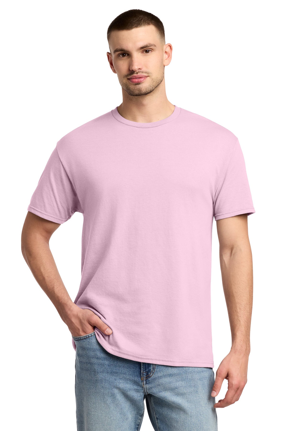 Jerzees -  Dri-Power 50/50 Cotton/Poly T-Shirt.  29M - Classic Pink
