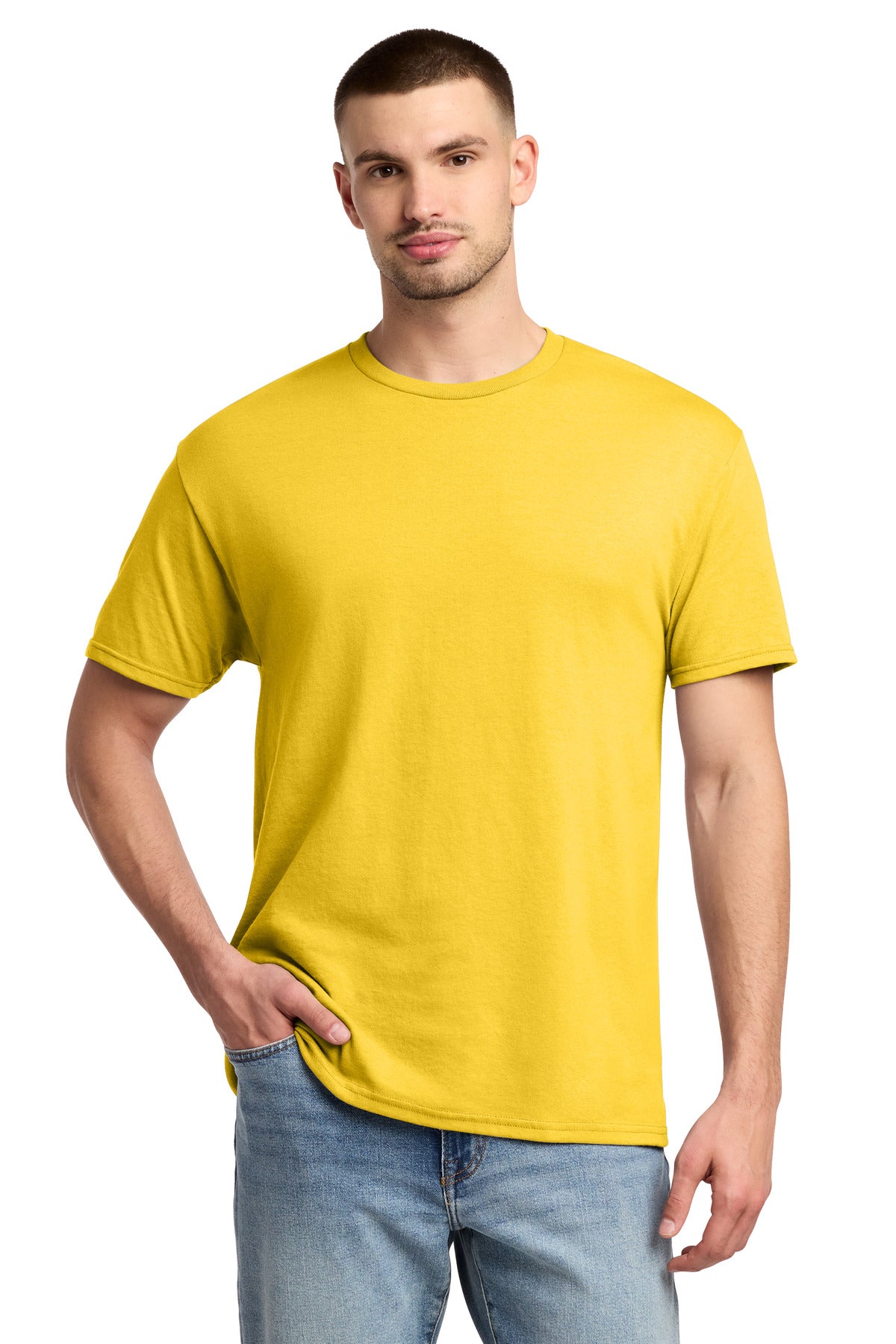 Jerzees -  Dri-Power 50/50 Cotton/Poly T-Shirt.  29M - Island Yellow
