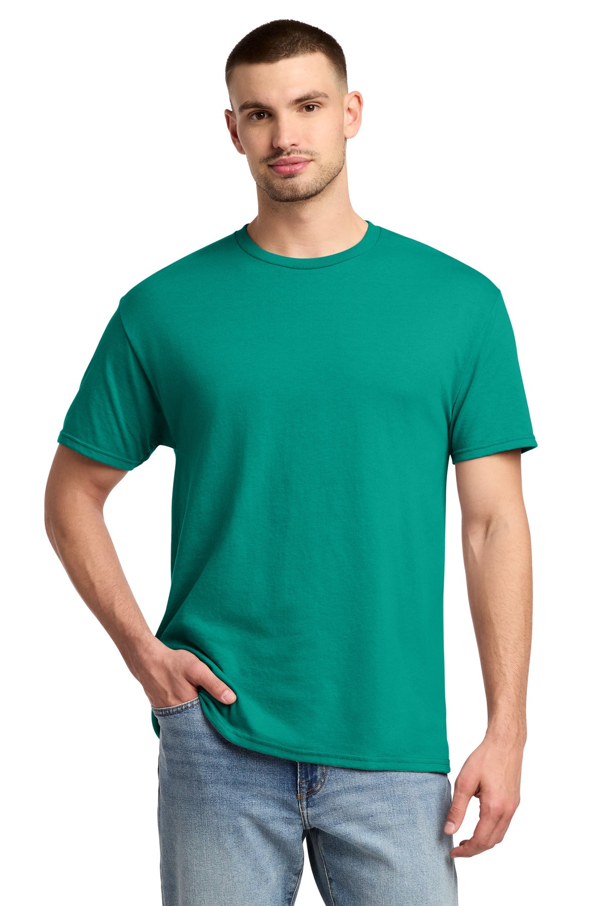 Jerzees -  Dri-Power 50/50 Cotton/Poly T-Shirt.  29M - Jade