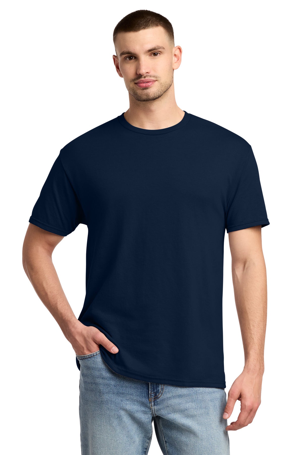Jerzees -  Dri-Power 50/50 Cotton/Poly T-Shirt.  29M - J. Navy